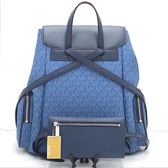 MICHAEL KORS LG CHAIN BACKPACK & SM TZ COINPOUCH - Picture 3 of 16